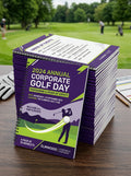 Golf Day Programme Order of Events Pack of 50