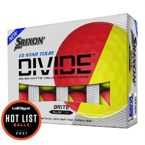 Srixon Q-Star Tour Divide Red White Full Colour Logo