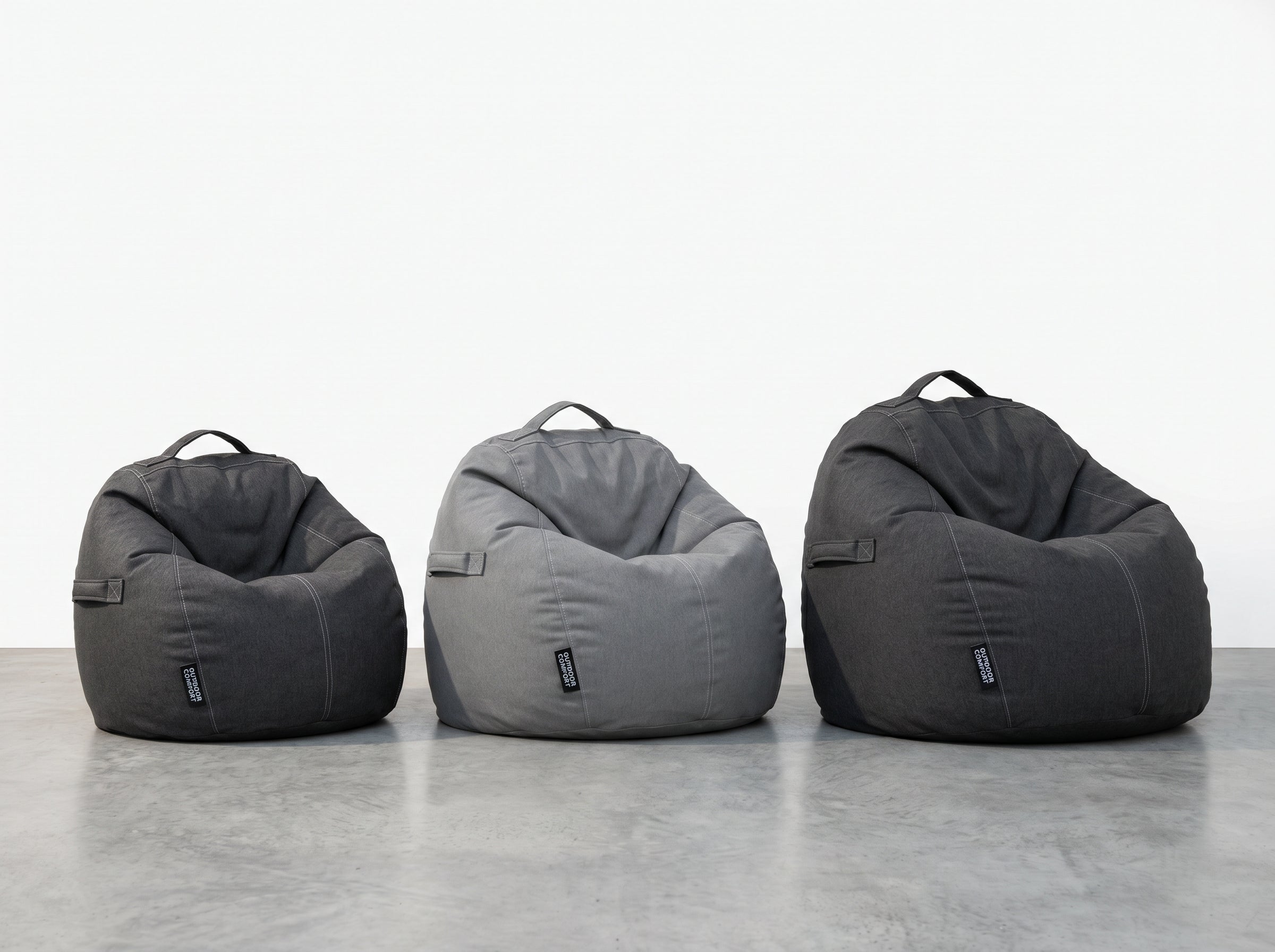 Outdoor Bean Bag Medium Large XL size comparison