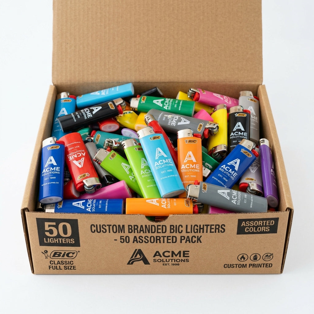 BIC Lighters Mixed Pack 50 custom branding