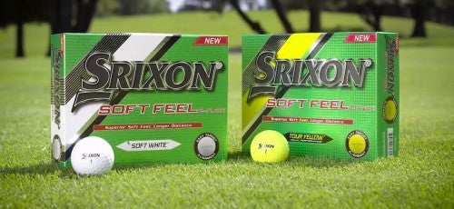 Srixon Soft Feel White Yellow Full Colour Logo