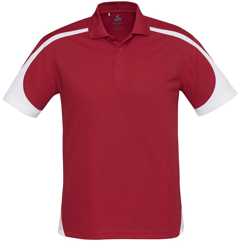 Mens Talon Golf Shirt - Red