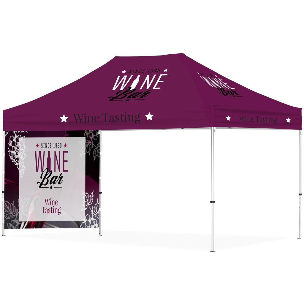 Ovation Sublimated Gazebo 4.5m x 3m - 1 Short Full-Wall Skin