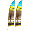 Legend 2m Arcfin Flying Banner Set of 2
