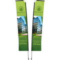 Legend 4M Sublimated Telescopic Double-Sided Flying Banner