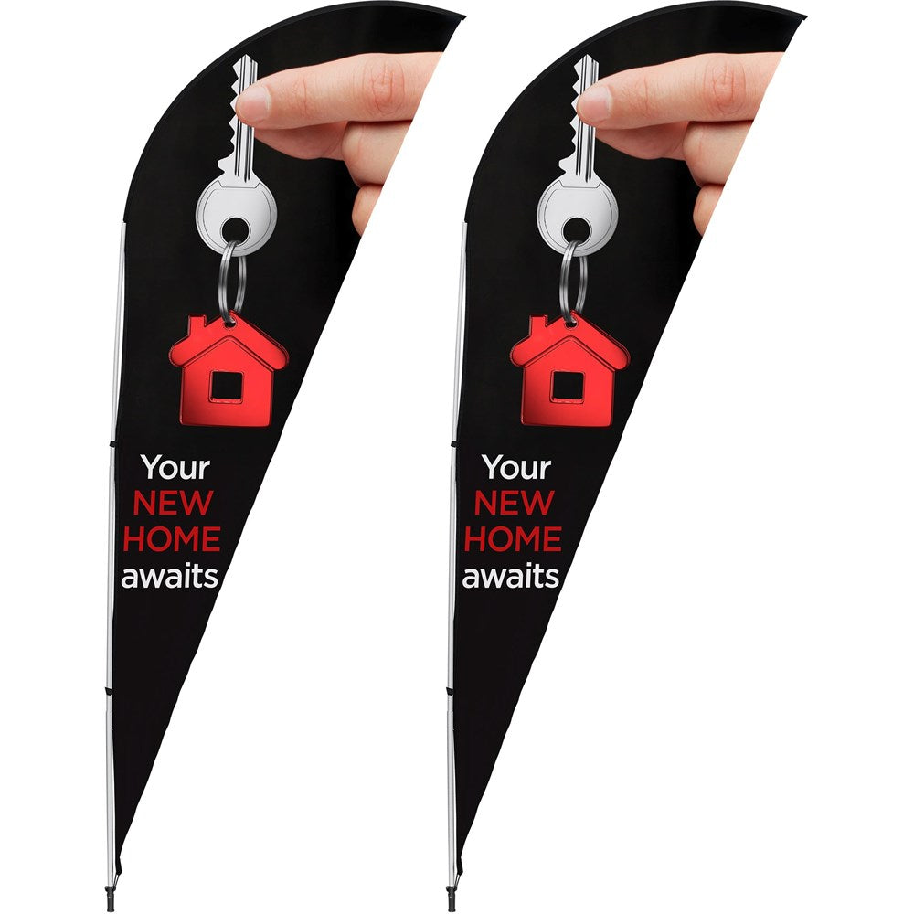 Legend 2m Sharkfin Flying Banner Set of 2