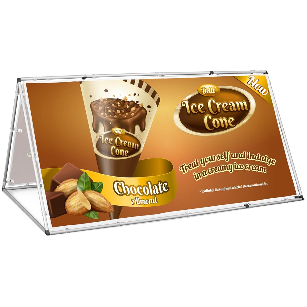 Ovation Sublimated A-Frame Banner 2m x 1m