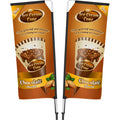 Legend 2M Sublimated Telescopic Double-Sided Flying Banner