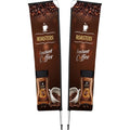 Legend 3M Sublimated Telescopic Double-Sided Flying Banner