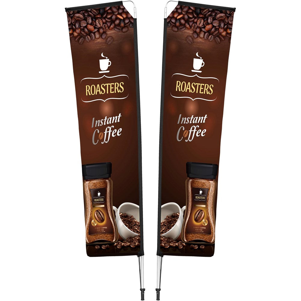 Legend 3M Sublimated Telescopic Double-Sided Flying Banner