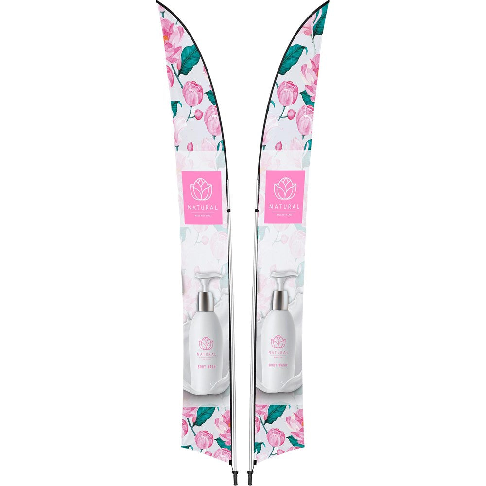 Legend 4M Sublimated Arcfin Double-Sided Flying Banner