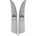 Legend 3M Sublimated Arcfin Double-Sided Flying Banner