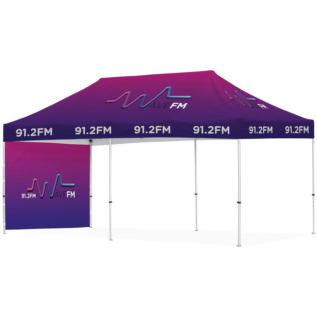 Ovation Sublimated Gazebo 6m x 3m - 1 Short Full-Wall Skin