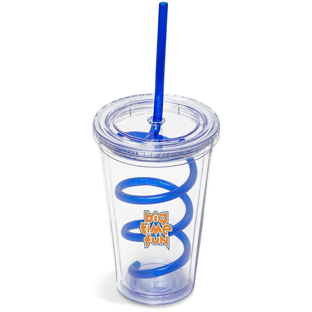 Malibu Tumbler & Twisty Straw Tumbler - Blue