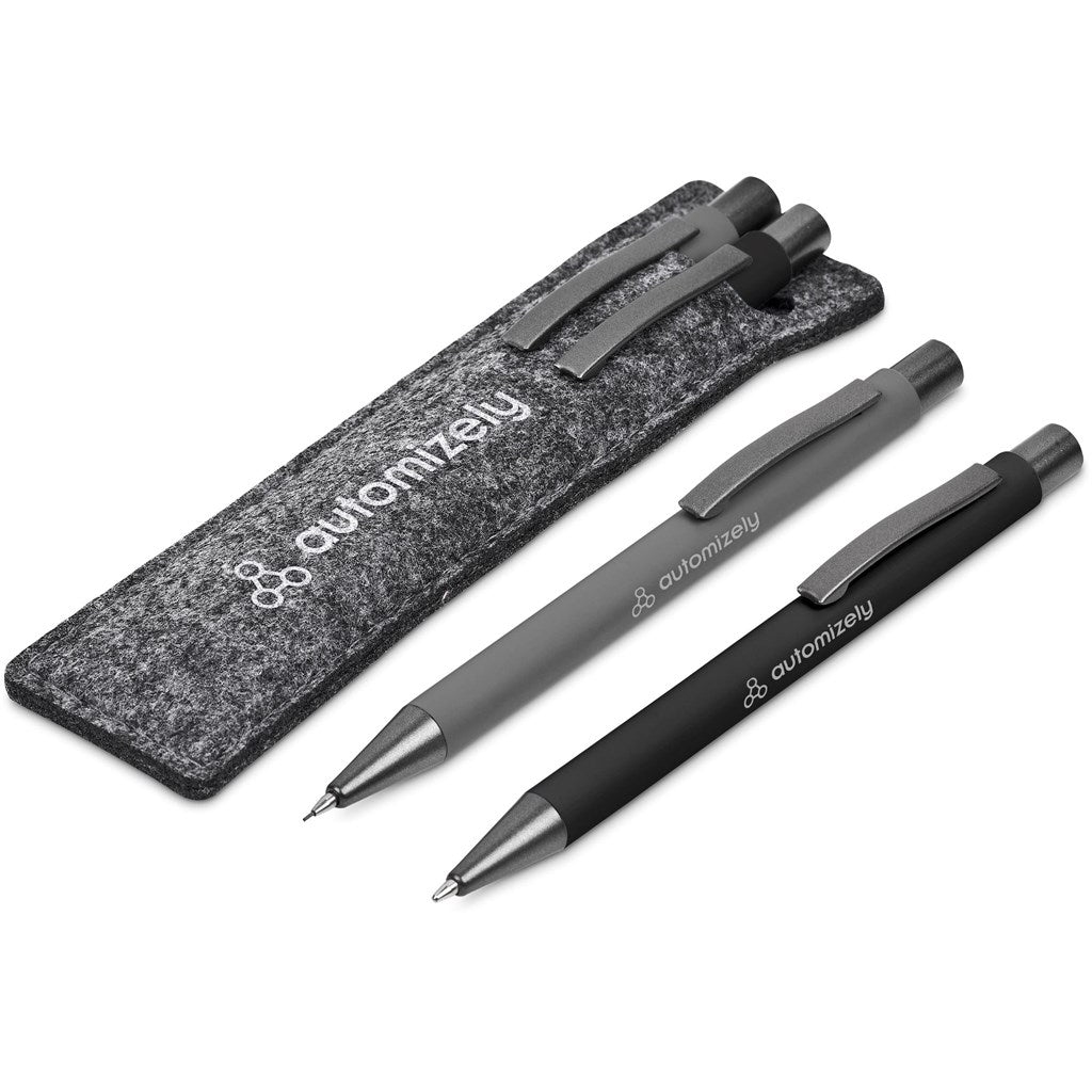 Omaha Ball Pen & Pencil Set - Black