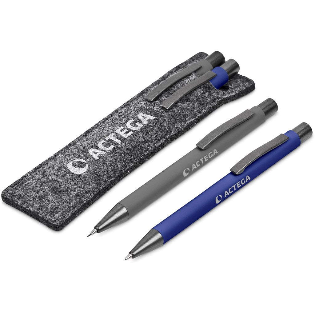 Omaha Ball Pen & Pencil Set - Blue
