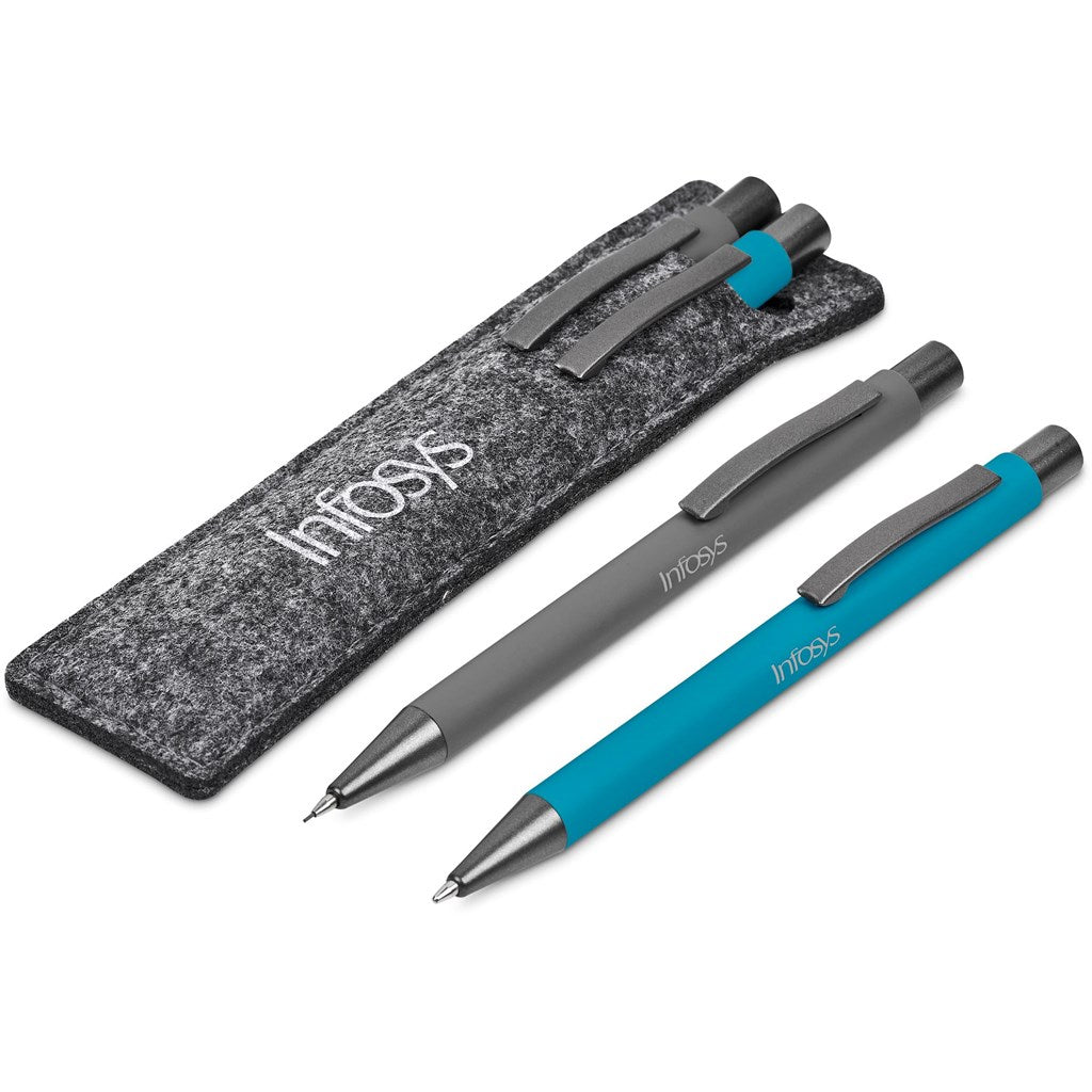 Omaha Ball Pen & Pencil Set - Turquoise