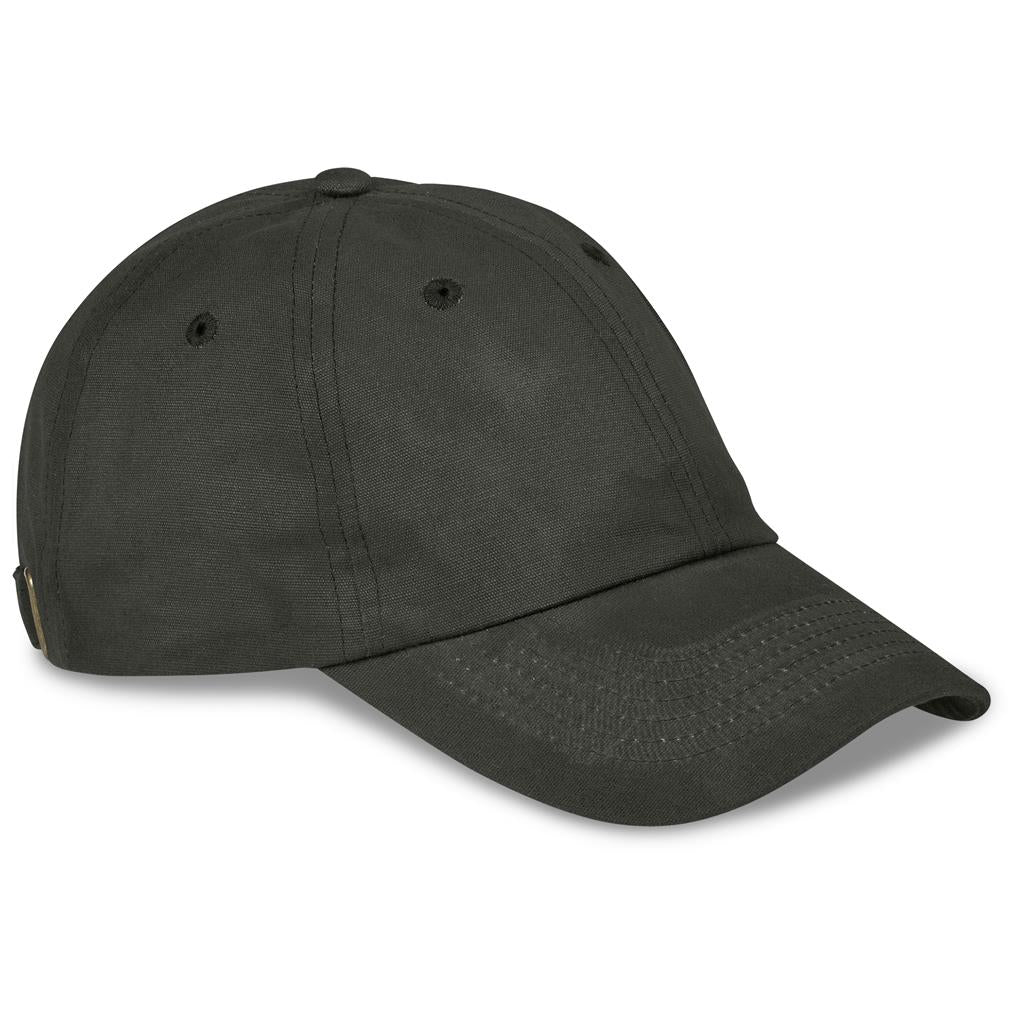 Sondela 6 Panel Oilskin Cap - Olive