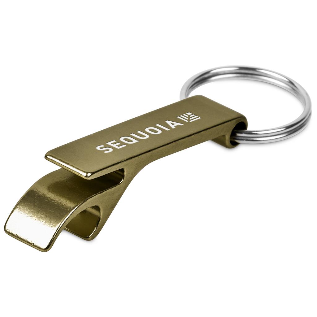 Altitude Tango Recycled Aluminium Bottle Opener Keyholder - Gold