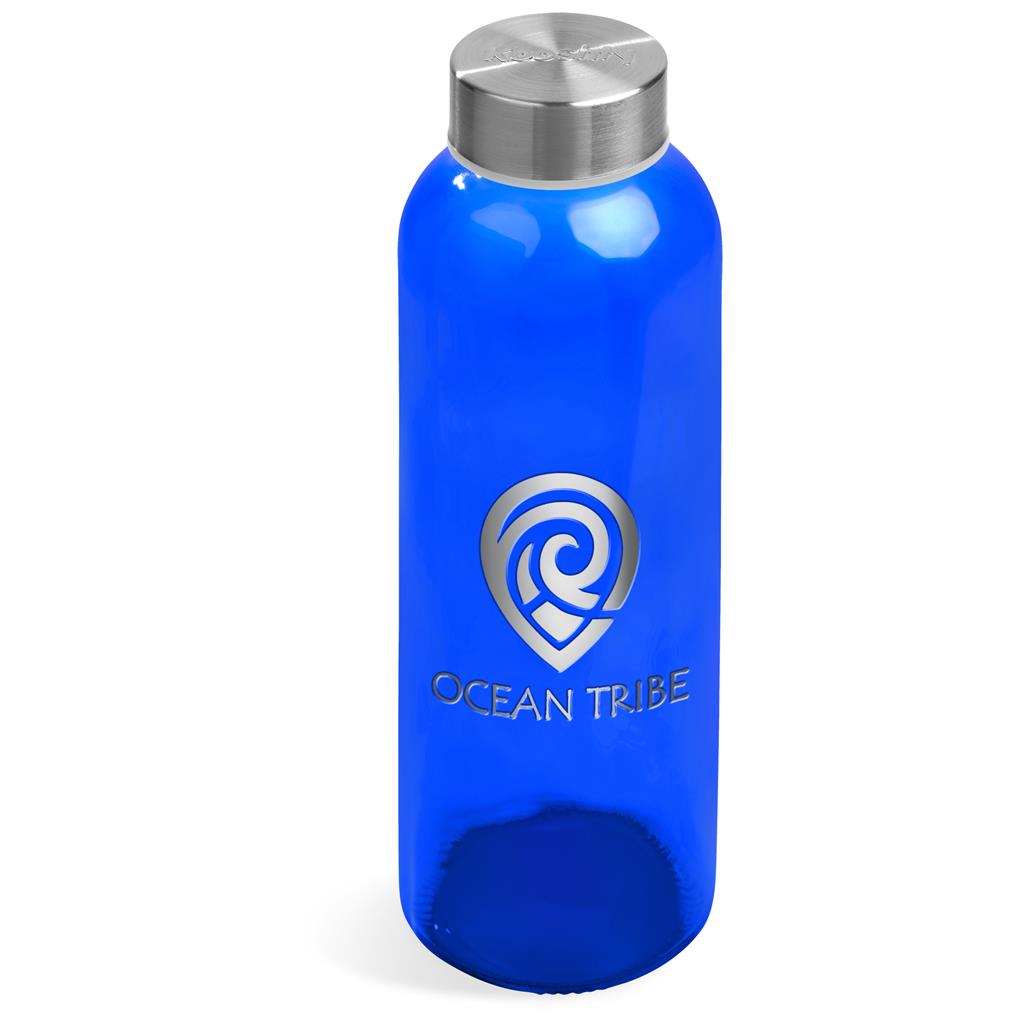 Kooshty Pura Glass Water Bottle - 500ML - Blue