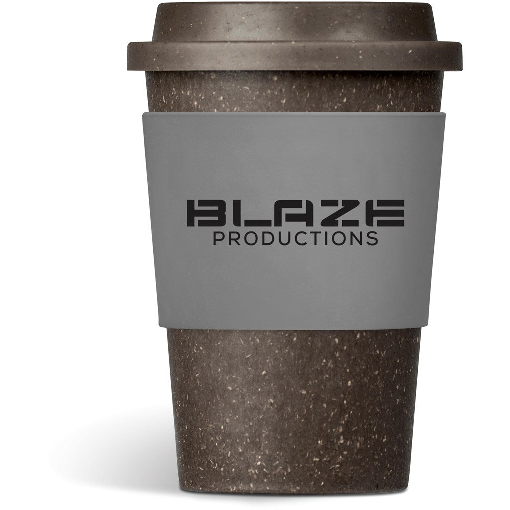 Kooshty Brown Bean Plastic Double-Wall Tumbler – 400ml - Grey