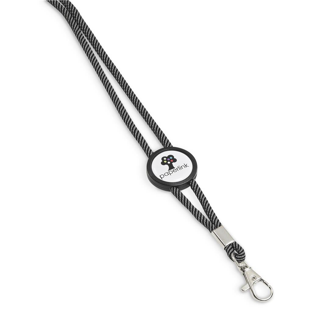 Altitude Candystripe Dome Lanyard - Grey