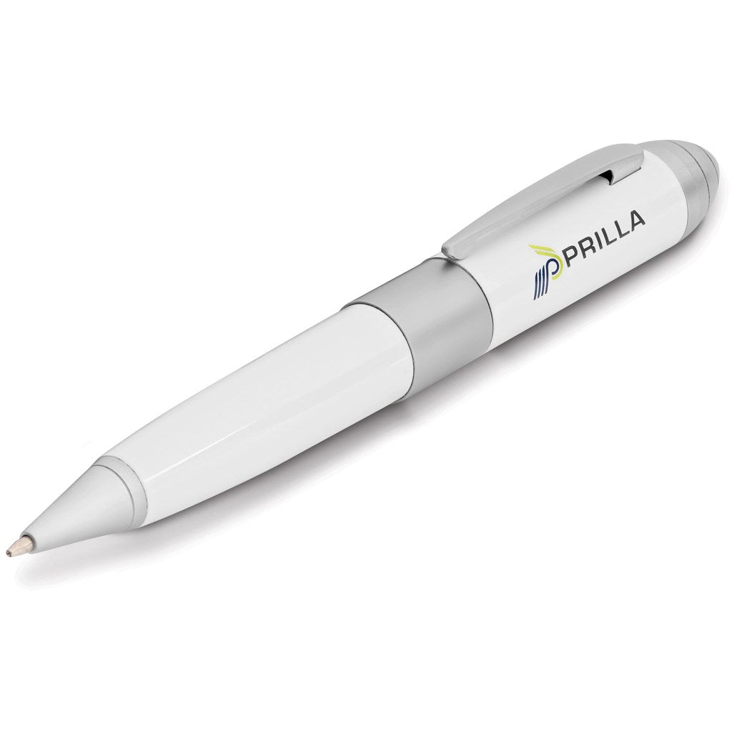 Altitude Kilobyte Flash Drive Pen & Laser Pointer - 8GB - White