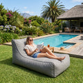 Outdoor Oversized Bean Bag Lounger — poolside lifestyle